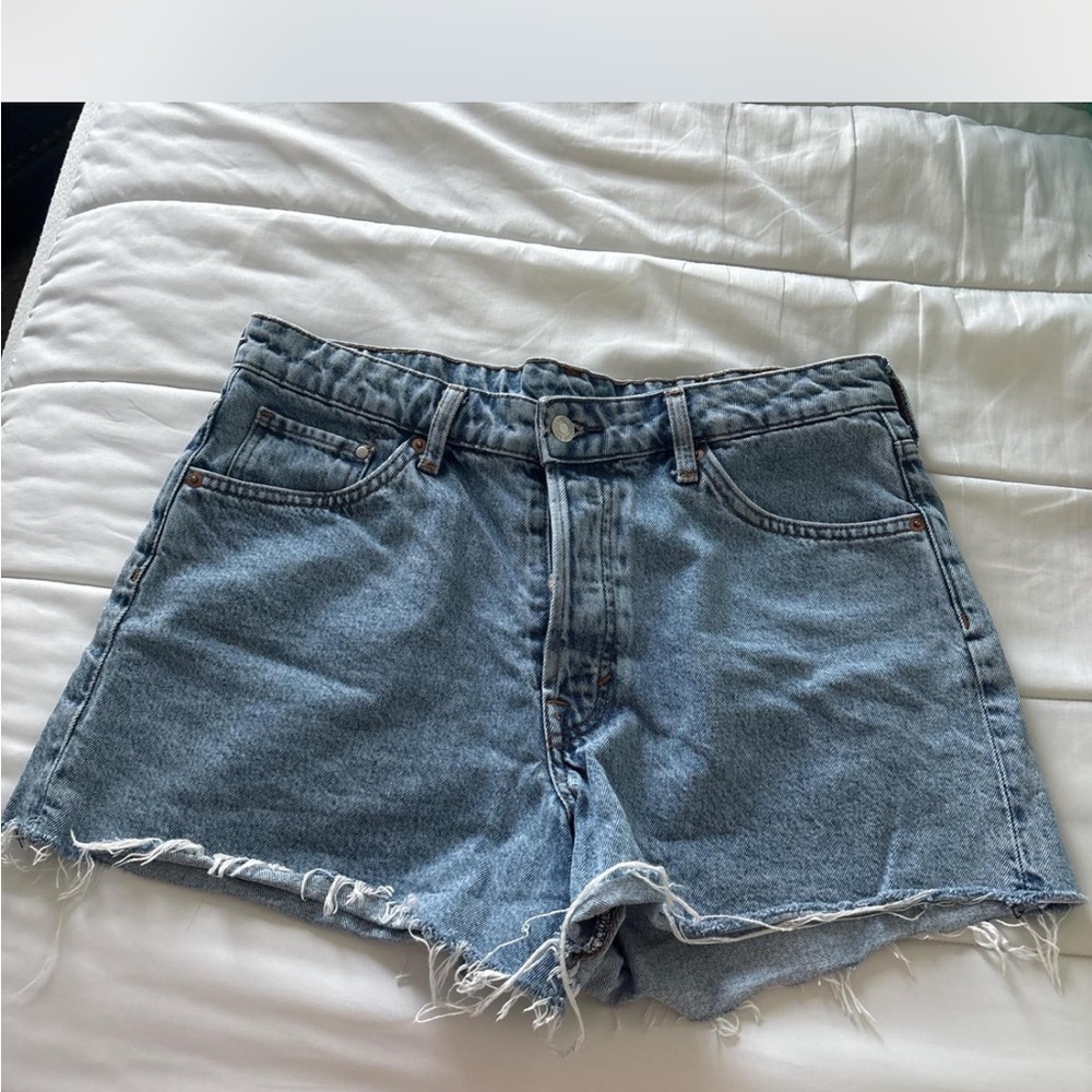 Classic Blue Denim Jean Shorts